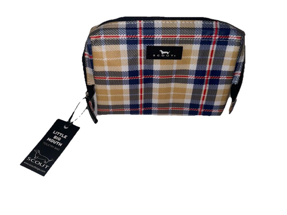 SCOUT Little Big Mouth Stitch Please Makeup/Toiletry Bag brand new